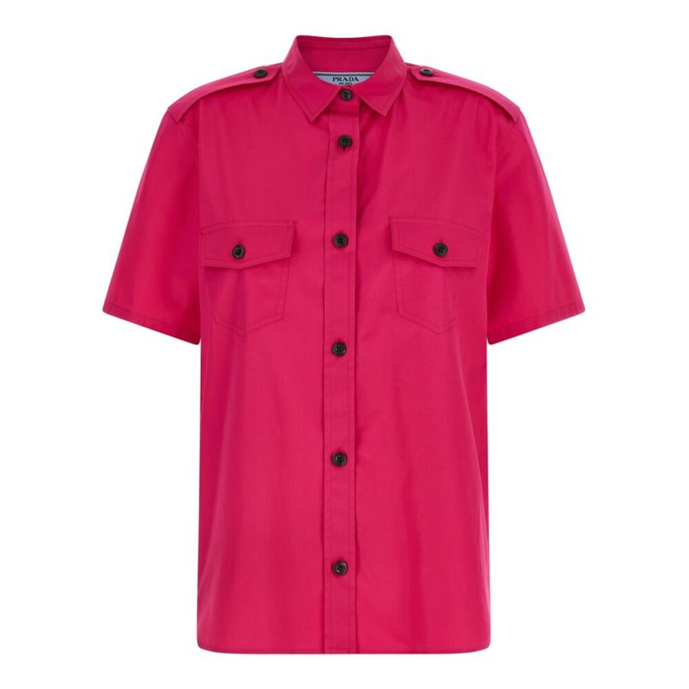 Prada Fuchsia Cotton Women's Blouse